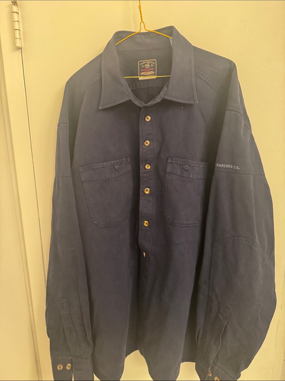 Atlantic Rancher Men's Navy Boatyard Shirt Jacket